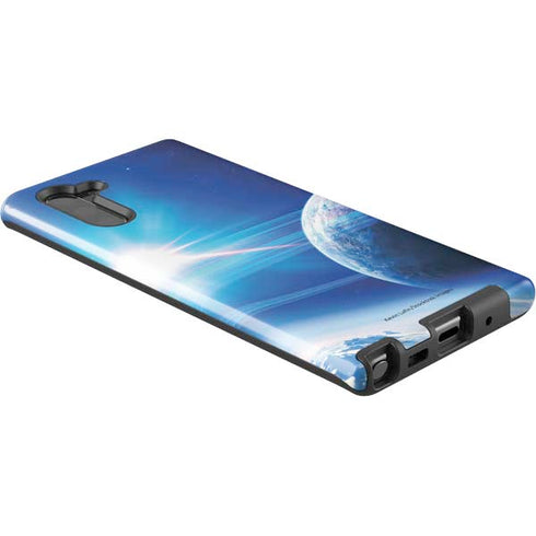 View of a Planet as it Looms in Close Orbit and with Rings Galaxy Note 10 Pro Case