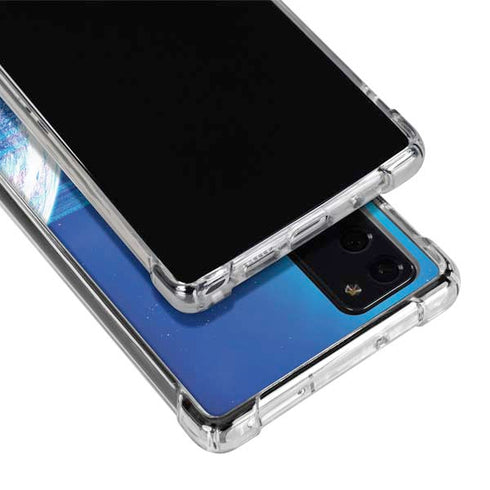 View of a Planet as it Looms in Close Orbit and with Rings Galaxy Note20 5G Clear Case
