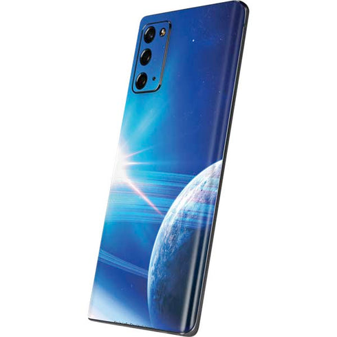 View of a Planet as it Looms in Close Orbit and with Rings Galaxy Note20 5G Skin