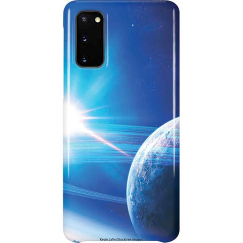 View of a Planet as it Looms in Close Orbit and with Rings Galaxy S20 Lite Case