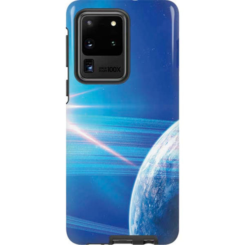 View of a Planet as it Looms in Close Orbit and with Rings Galaxy S20 Ultra 5G Pro Case