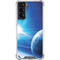 View of a Planet as it Looms in Close Orbit and with Rings Galaxy S21 5G Clear Case