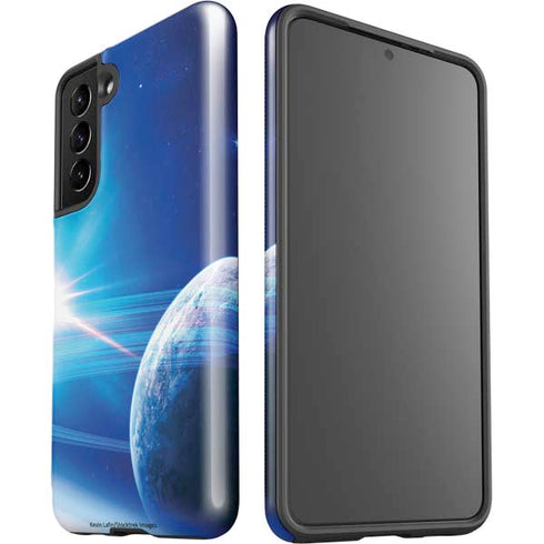 View of a Planet as it Looms in Close Orbit and with Rings Galaxy S21 5G Pro Case