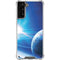 View of a Planet as it Looms in Close Orbit and with Rings Galaxy S21 Plus 5G Clear Case