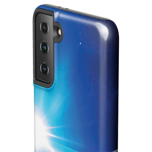 View of a Planet as it Looms in Close Orbit and with Rings Galaxy S21 Plus 5G Pro Case
