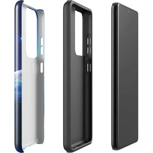 View of a Planet as it Looms in Close Orbit and with Rings Galaxy S21 Ultra 5G Pro Case
