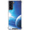 View of a Planet as it Looms in Close Orbit and with Rings Galaxy S22 Clear Case