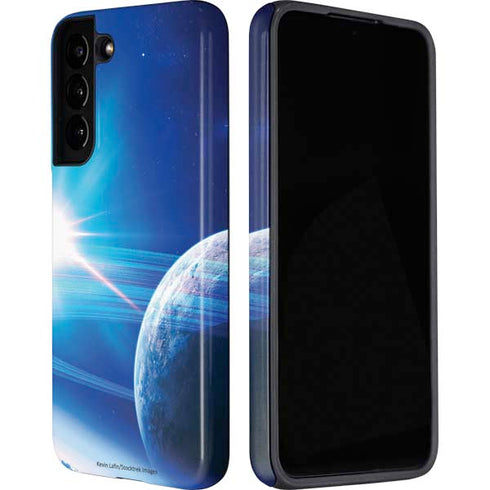 View of a Planet as it Looms in Close Orbit and with Rings Galaxy S22 Pro Case