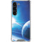 View of a Planet as it Looms in Close Orbit and with Rings Galaxy S23 Clear Case