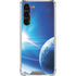 View of a Planet as it Looms in Close Orbit and with Rings Galaxy S23 Plus Clear Case