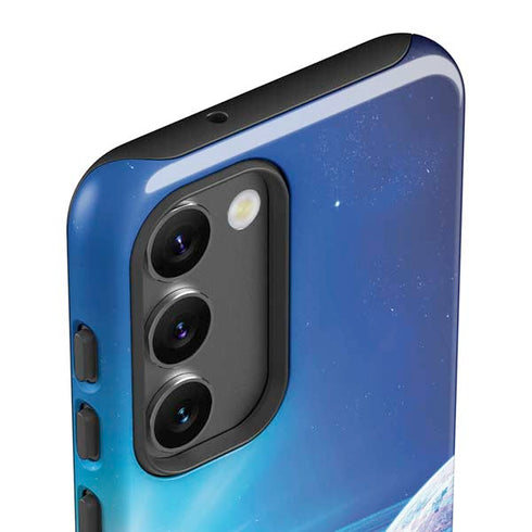 View of a Planet as it Looms in Close Orbit and with Rings Galaxy S23 Pro Case