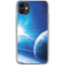 View of a Planet as it Looms in Close Orbit and with Rings iPhone 11 Clear Case