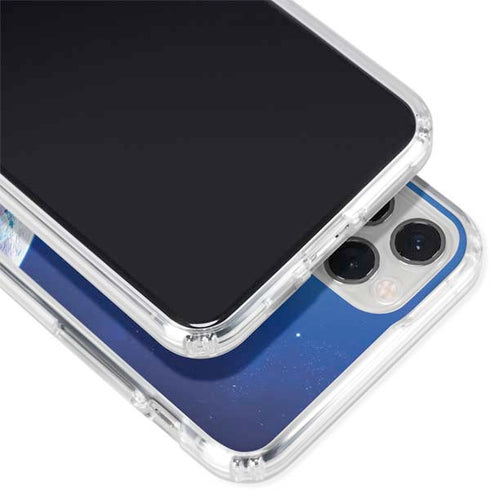 View of a Planet as it Looms in Close Orbit and with Rings iPhone 11 Pro Clear Case