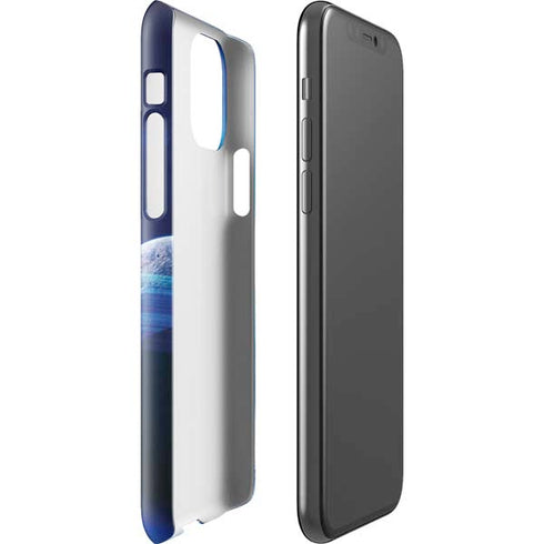 View of a Planet as it Looms in Close Orbit and with Rings iPhone 11 Pro Lite Case