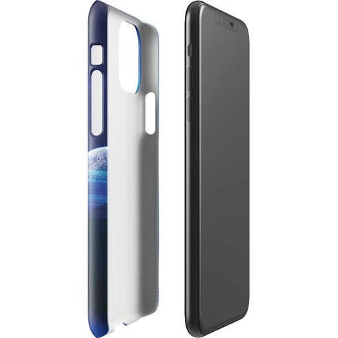 View of a Planet as it Looms in Close Orbit and with Rings iPhone 11 Pro Max Lite Case
