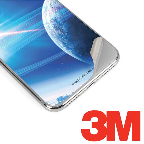View of a Planet as it Looms in Close Orbit and with Rings iPhone 11 Pro Skin
