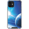 View of a Planet as it Looms in Close Orbit and with Rings iPhone 12 Clear Case