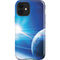 View of a Planet as it Looms in Close Orbit and with Rings iPhone 12 Impact Case