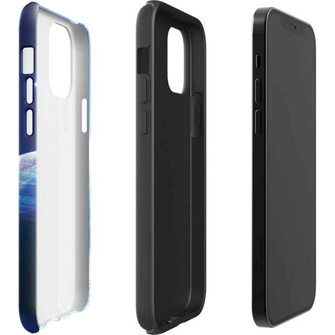 View of a Planet as it Looms in Close Orbit and with Rings iPhone 12 Impact Case