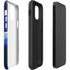 View of a Planet as it Looms in Close Orbit and with Rings iPhone 12 Impact Case