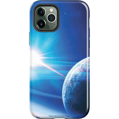 View of a Planet as it Looms in Close Orbit and with Rings iPhone 12 Pro Max Impact Case
