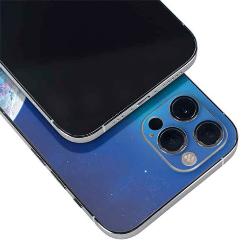 View of a Planet as it Looms in Close Orbit and with Rings iPhone 12 Pro Skin