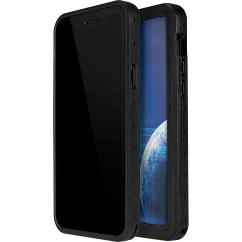 View of a Planet as it Looms in Close Orbit and with Rings iPhone 12 Pro Waterproof Case