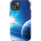 View of a Planet as it Looms in Close Orbit and with Rings iPhone 13 Impact Case