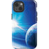 View of a Planet as it Looms in Close Orbit and with Rings iPhone 13 Impact Case