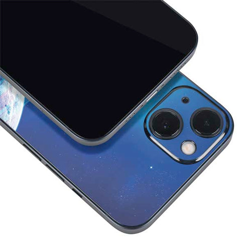 View of a Planet as it Looms in Close Orbit and with Rings iPhone 13 Skin