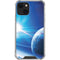View of a Planet as it Looms in Close Orbit and with Rings iPhone 14 Plus Clear Case