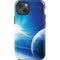 View of a Planet as it Looms in Close Orbit and with Rings iPhone 14 Impact Case