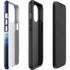 View of a Planet as it Looms in Close Orbit and with Rings iPhone 15 Pro Impact Case