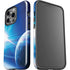 View of a Planet as it Looms in Close Orbit and with Rings iPhone 15 Pro Impact Case