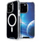 View of a Planet as it Looms in Close Orbit and with Rings iPhone 15 Pro MagSafe Case
