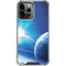 View of a Planet as it Looms in Close Orbit and with Rings iPhone 15 Pro Max Clear Case