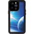 View of a Planet as it Looms in Close Orbit and with Rings iPhone 14 Pro Waterproof Case