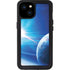 View of a Planet as it Looms in Close Orbit and with Rings iPhone 15 Plus Waterproof Case