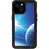 View of a Planet as it Looms in Close Orbit and with Rings iPhone 15 Waterproof Case