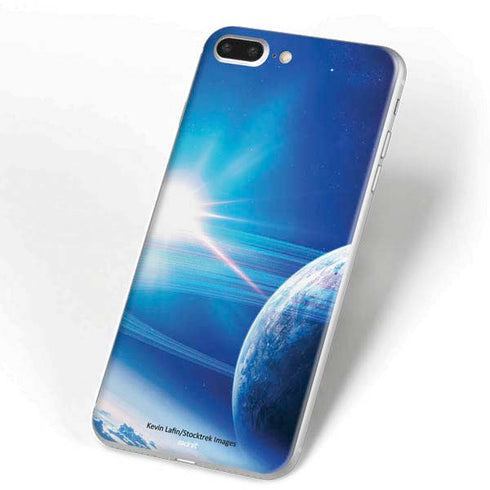 View of a Planet as it Looms in Close Orbit and with Rings iPhone 7 Plus Skin