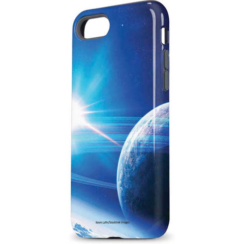 View of a Planet as it Looms in Close Orbit and with Rings iPhone 7 Pro Case