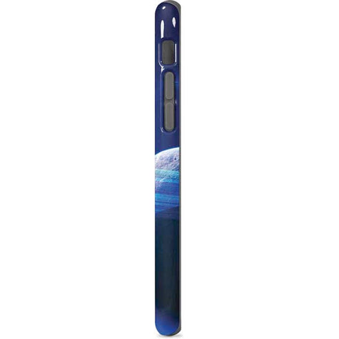 View of a Planet as it Looms in Close Orbit and with Rings iPhone 8 Pro Case