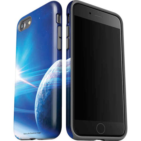 View of a Planet as it Looms in Close Orbit and with Rings iPhone SE (2nd & 3rd Gen) Pro Case