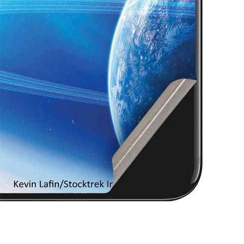 View of a Planet as it Looms in Close Orbit and with Rings iPhone SE (2nd & 3rd Gen) Skin