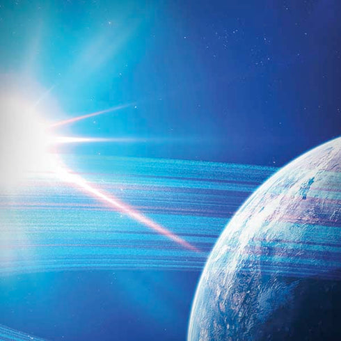 View of a Planet as it Looms in Close Orbit and with Rings iPhone X Pro Case