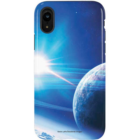 View of a Planet as it Looms in Close Orbit and with Rings iPhone XR Pro Case