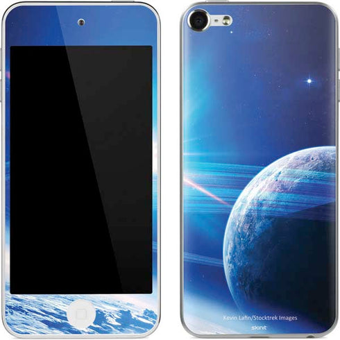 View of a Planet as it Looms in Close Orbit and with Rings Apple iPod Skin