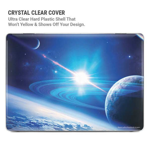 View of a Planet as it Looms in Close Orbit and with Rings MacBook Pro 16in (2019-20) Case plus Skin
