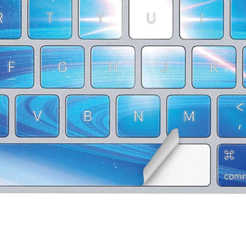 View of a Planet as it Looms in Close Orbit and with Rings Magic Keyboard Skin