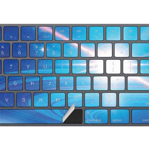 View of a Planet as it Looms in Close Orbit and with Rings Magic Keyboard with Numeric Keypad Skin